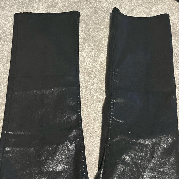 NWT rag & bone faux leather high rise ankle flare size. 27 - Picture 5 of 13